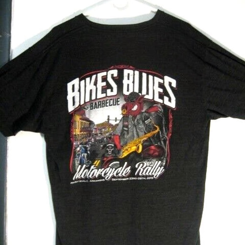 Bikes Blues & Barbecue motorcycle rally Fayetteville Arkansas 2015 tshir…